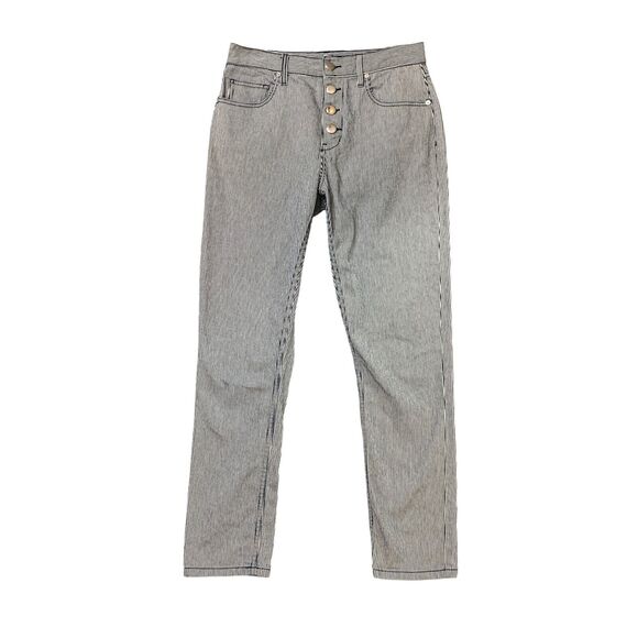 Joie Pants Womens 28 Multi Stripe Aerindis Straight Button Fly Pockets Cropped - Picture 1 of 11